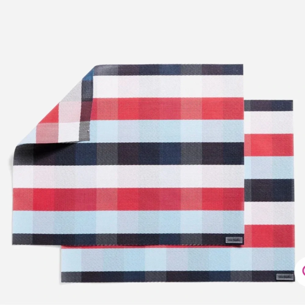 Vera Bradley Placemats in Patriotic Plaid| Set of 4